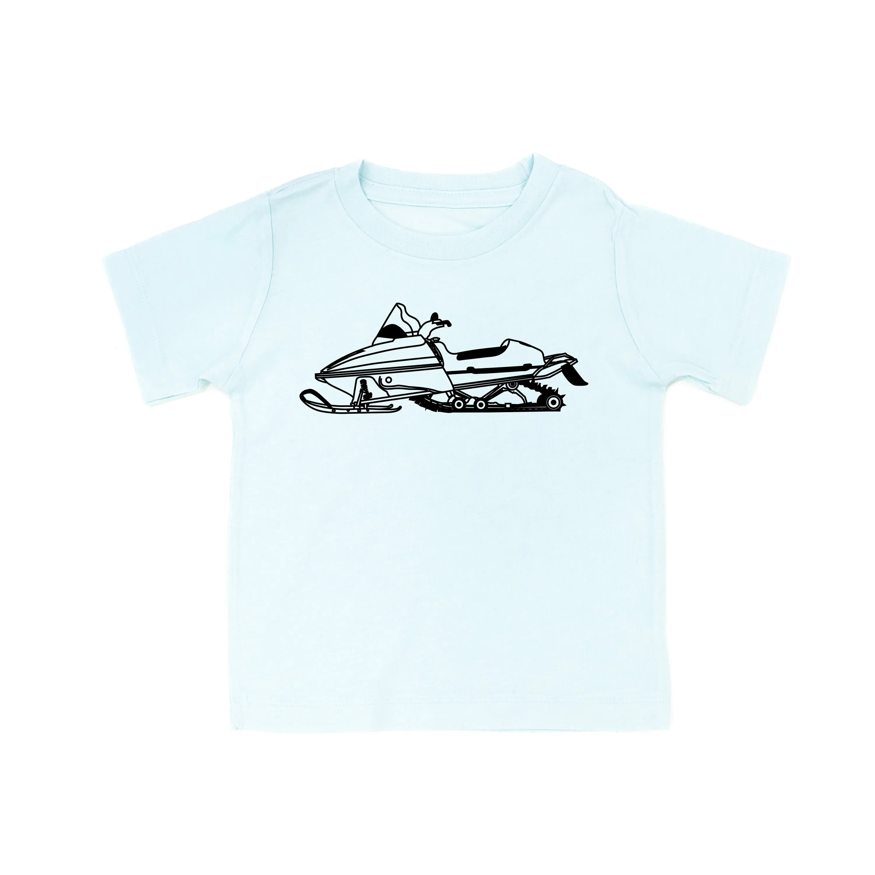 SNOWMOBILE - Minimalist Design - Short Sleeve Child Shirt