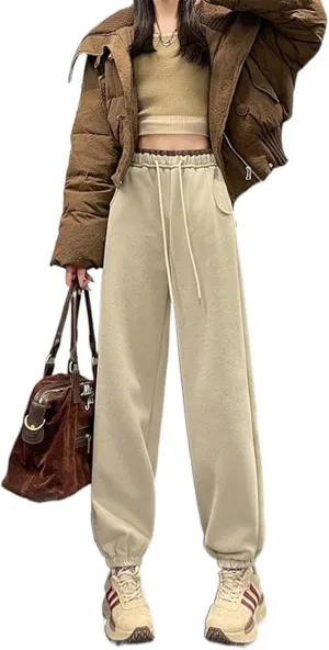 Sports Pants for Women Autumn Winter Loose Cuffed Harem Pants Casual Loose Sweatpants