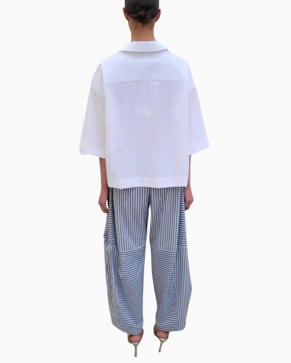 Striped Blue Origami Pants