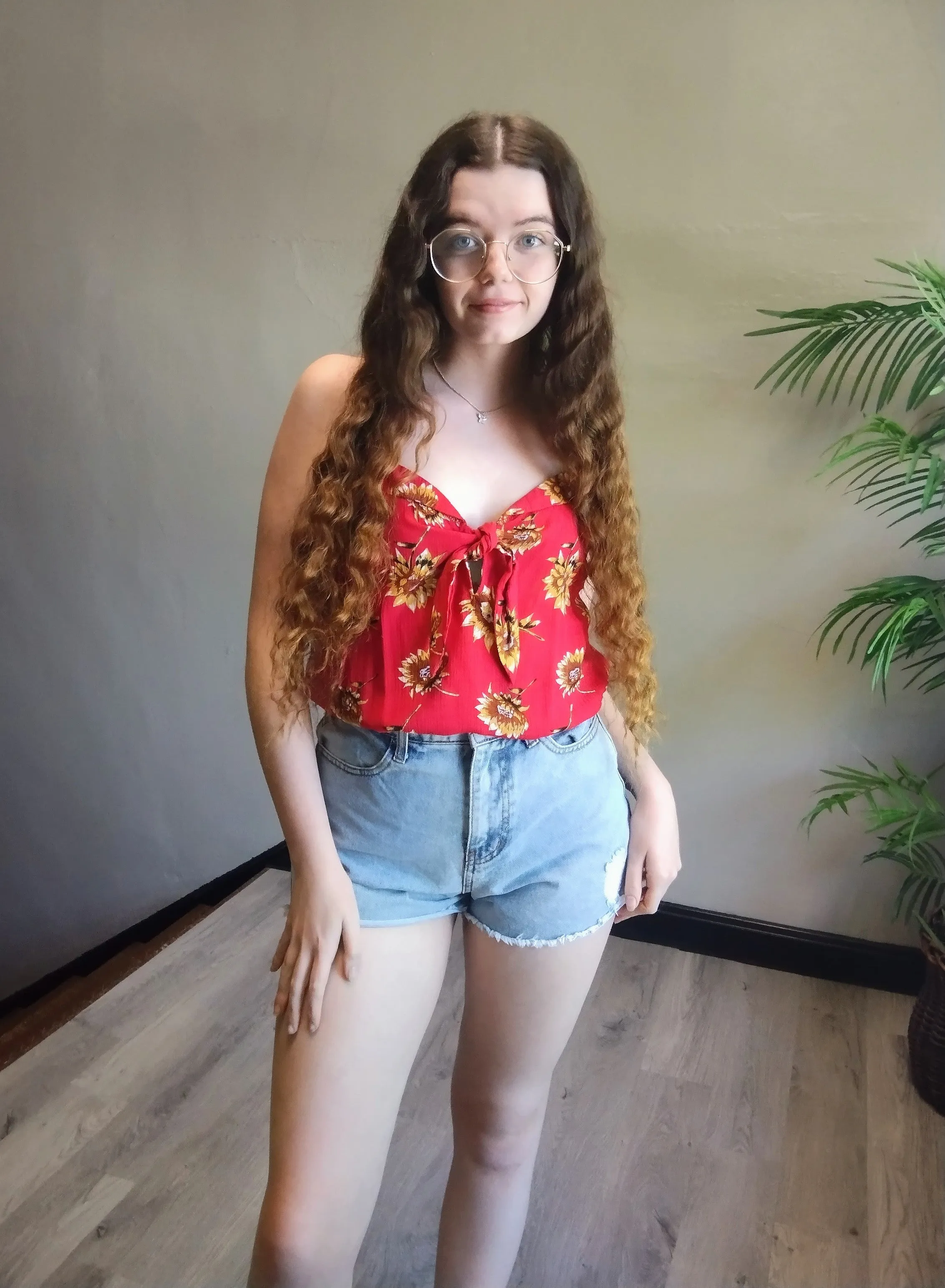 Sunflower Tank Red