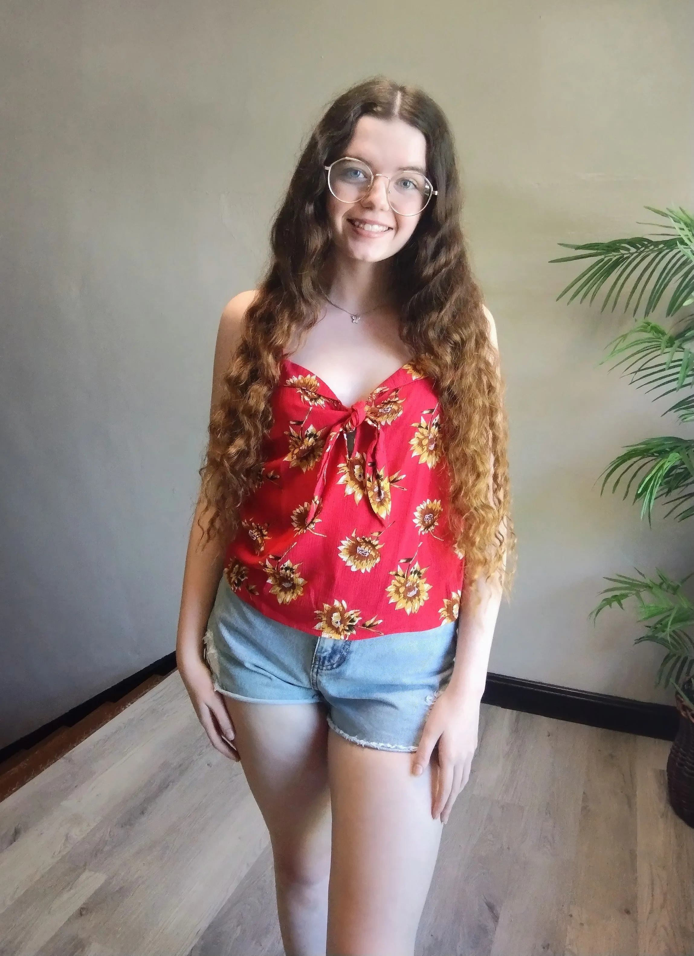 Sunflower Tank Red