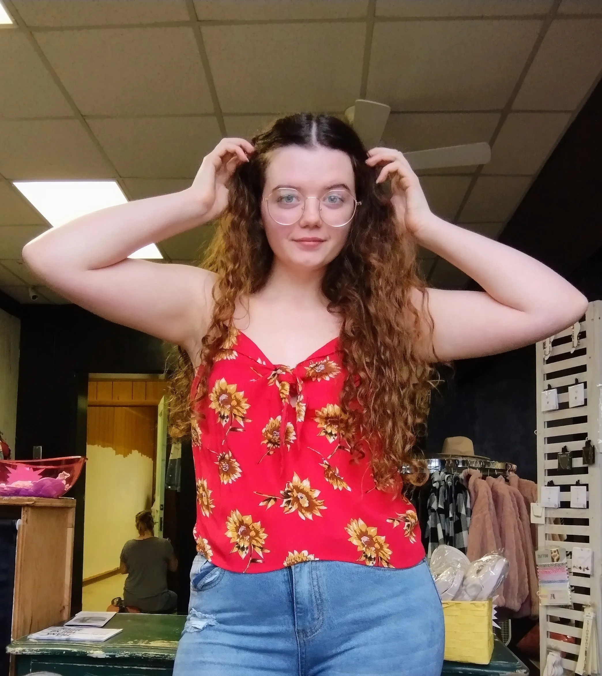 Sunflower Tank Red