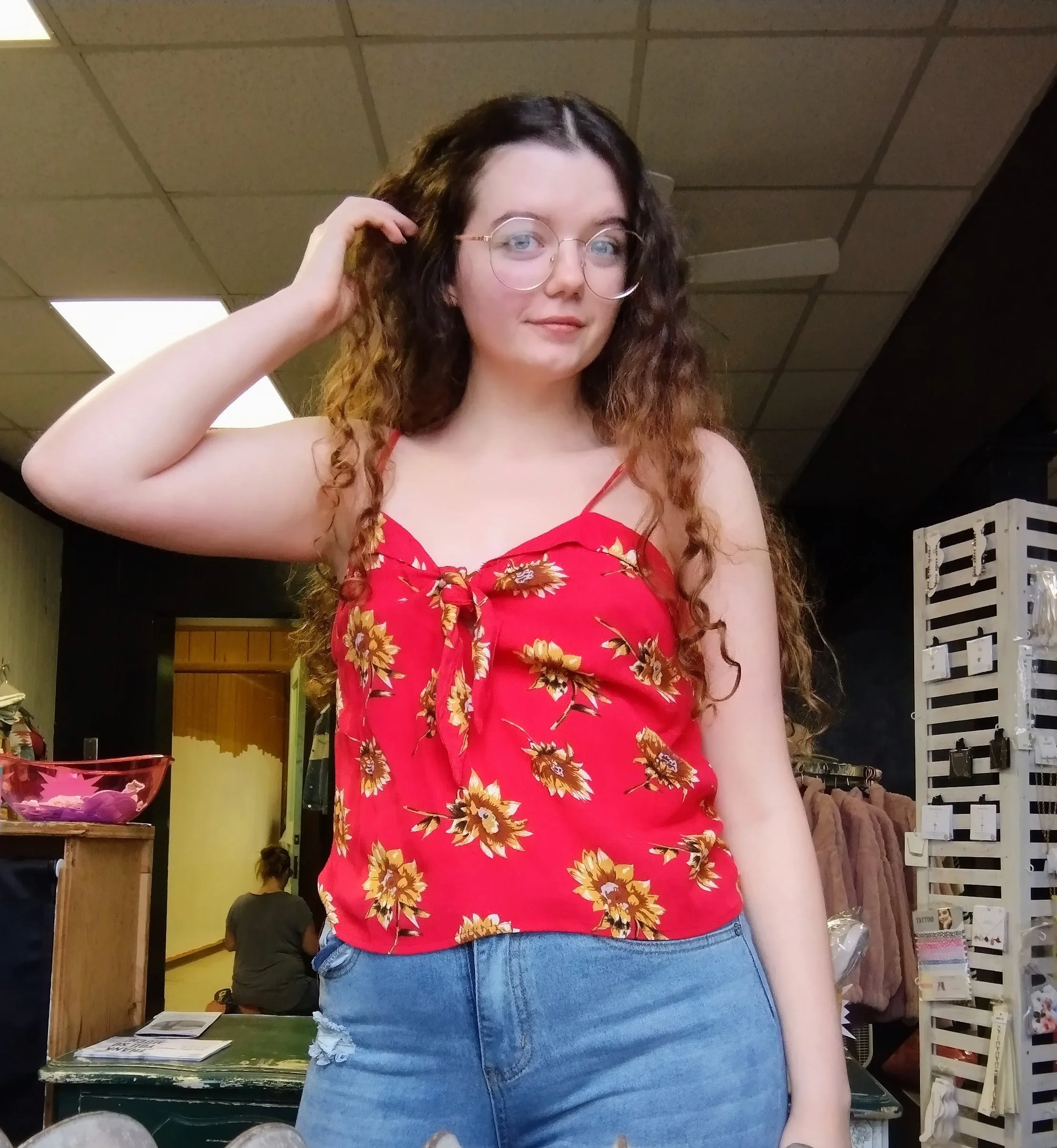 Sunflower Tank Red