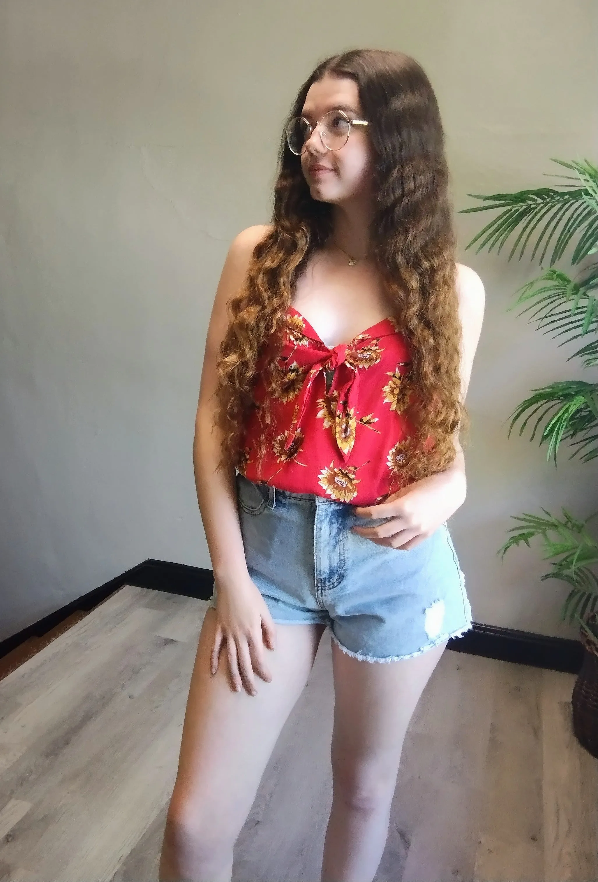 Sunflower Tank Red