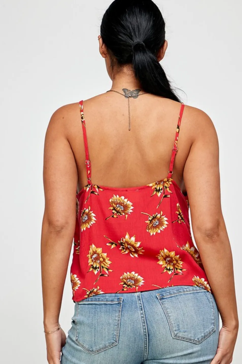 Sunflower Tank Red