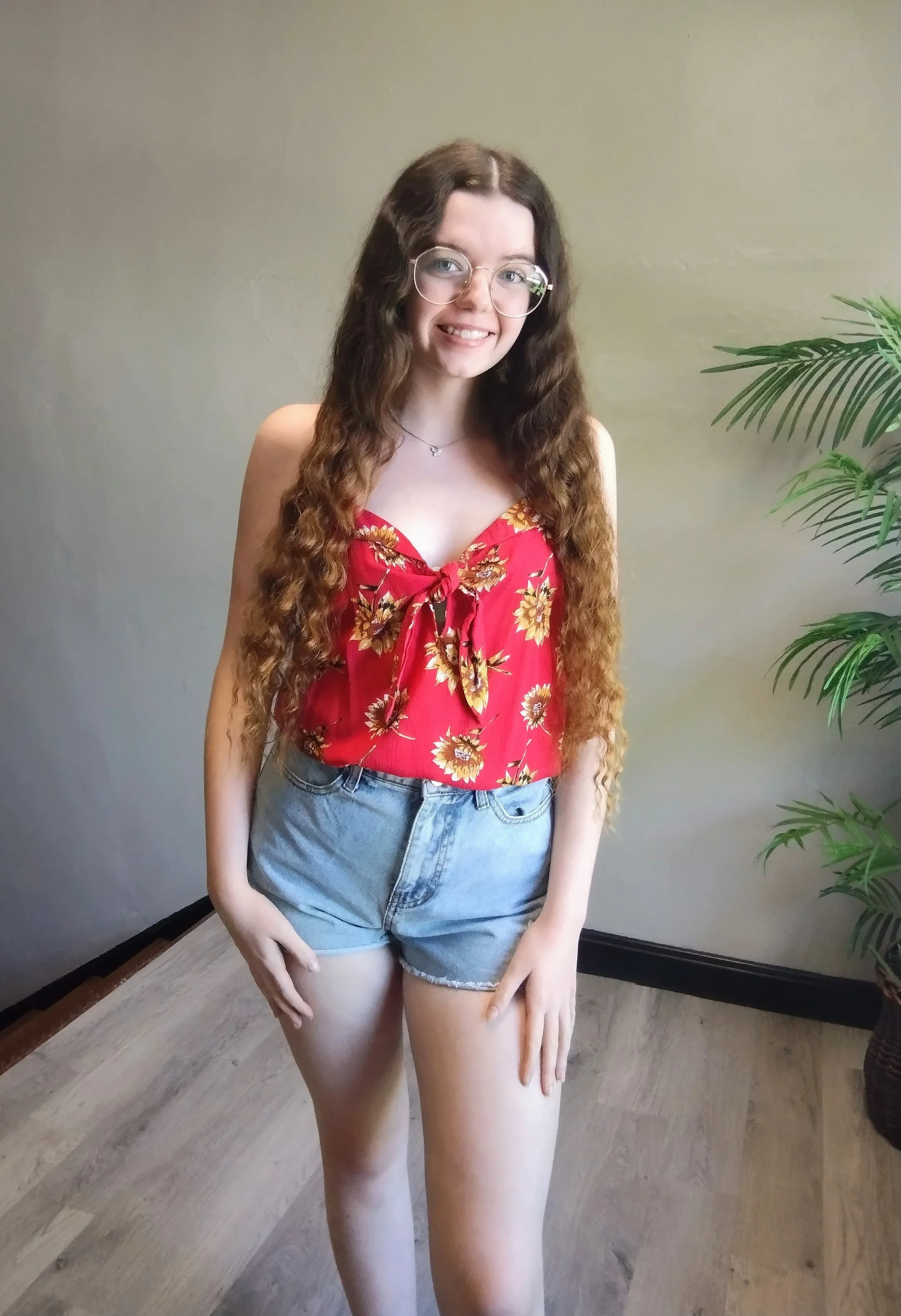 Sunflower Tank Red