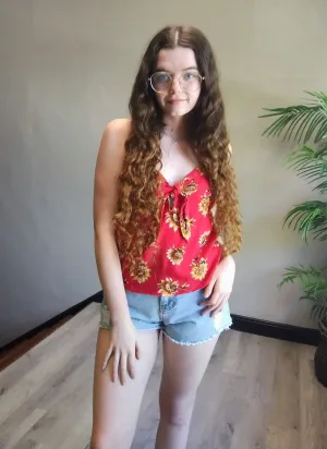 Sunflower Tank Red