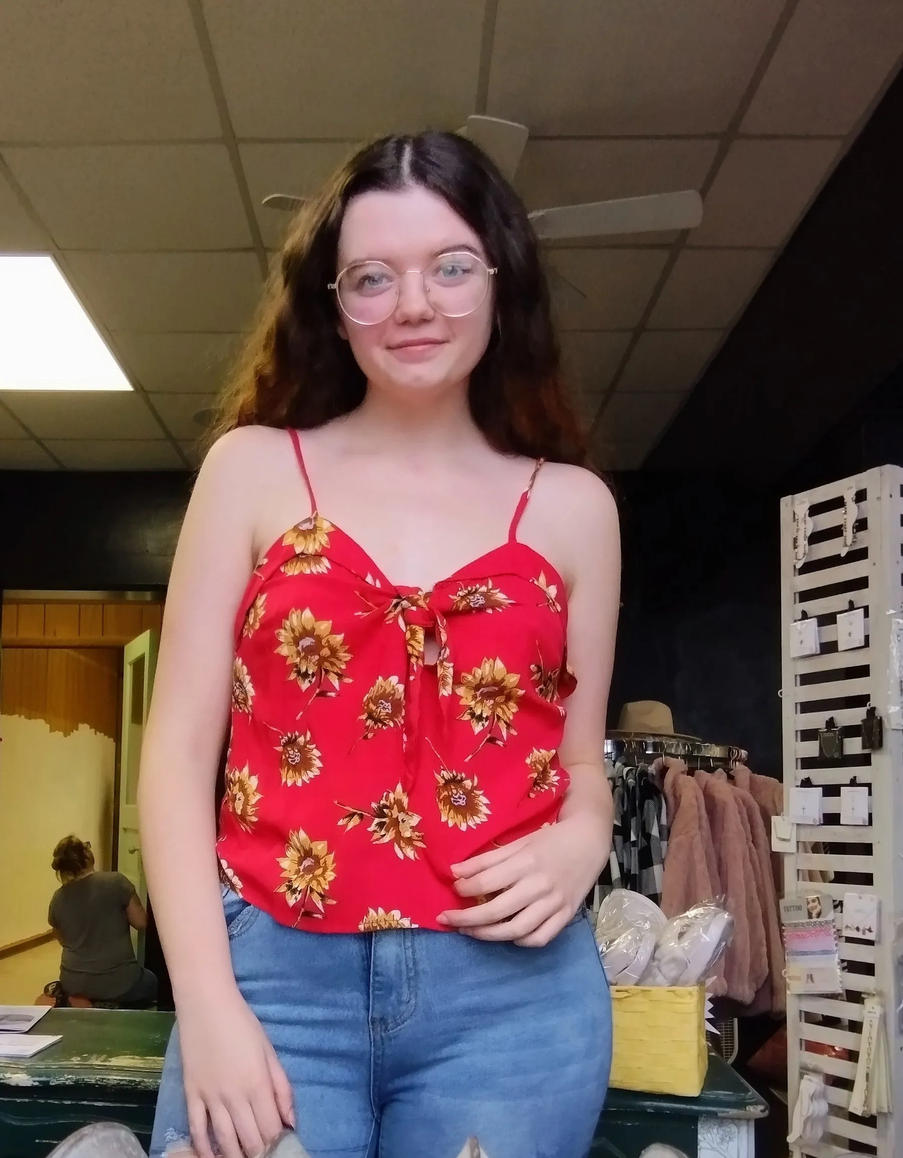 Sunflower Tank Red