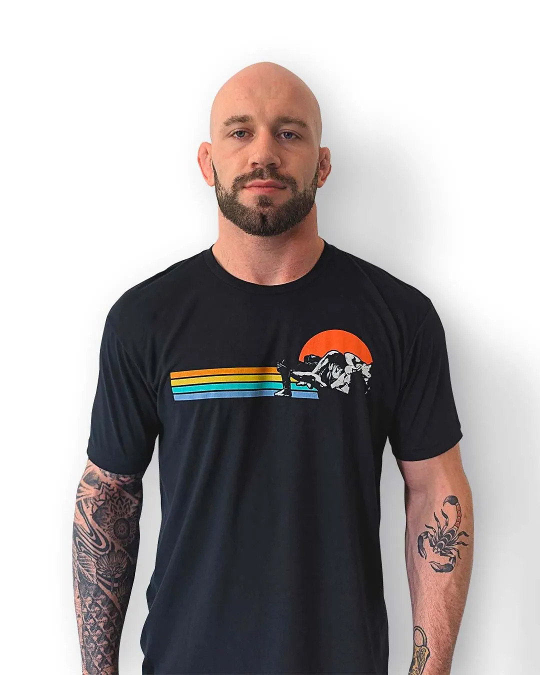 SUNSET NO GI TEE | ATHLETIC CUT | BLACK
