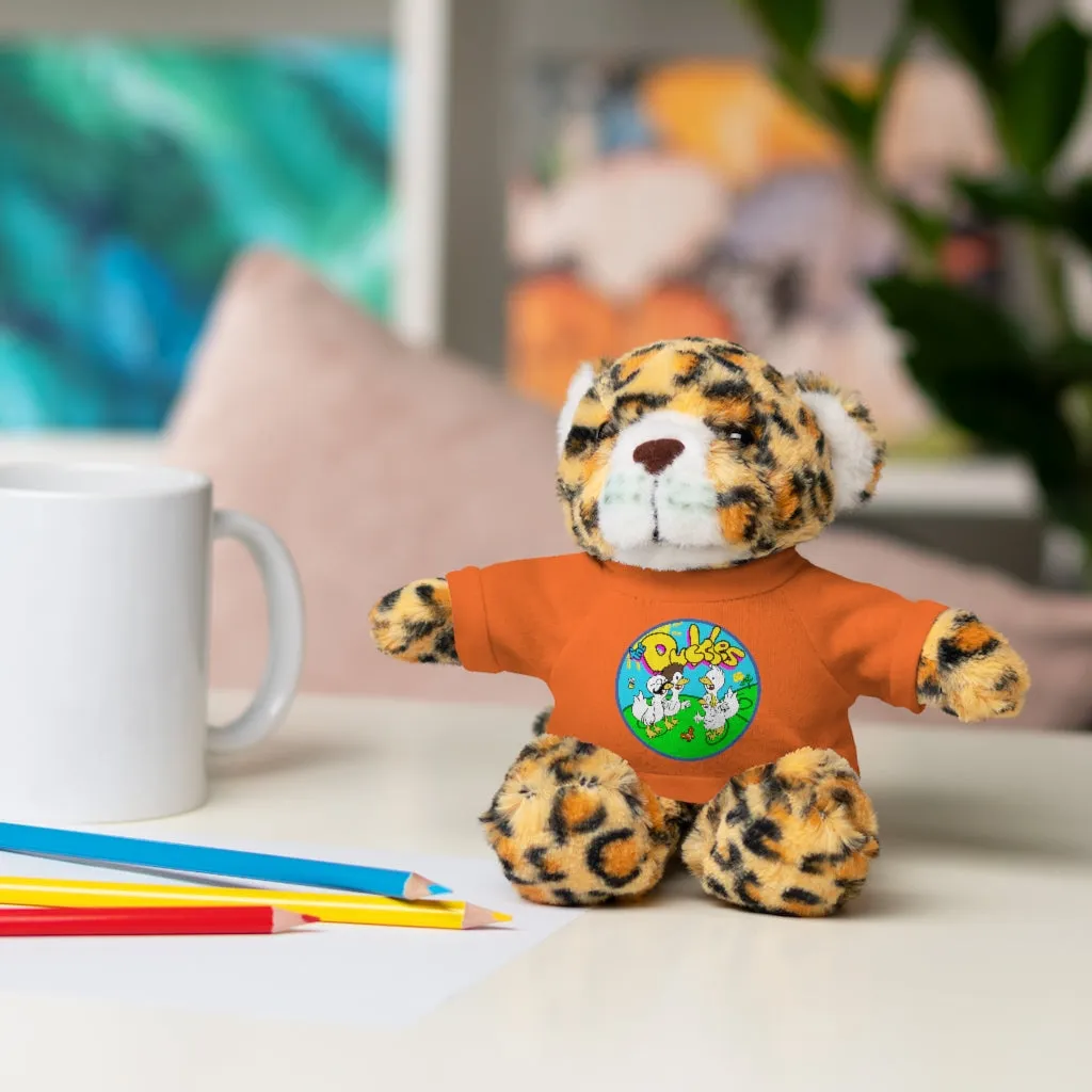 The Duckles™ Merch-Wearing Stuffed Animals with Tee
