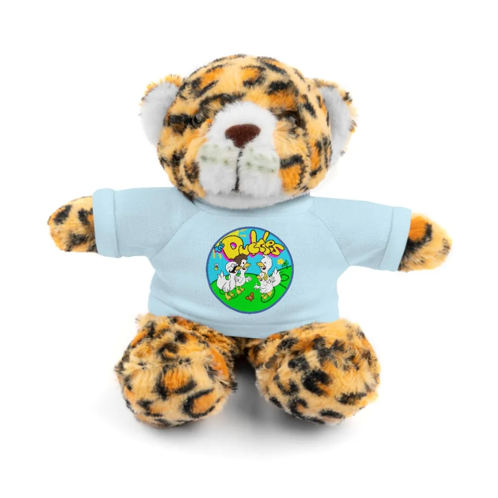The Duckles™ Merch-Wearing Stuffed Animals with Tee