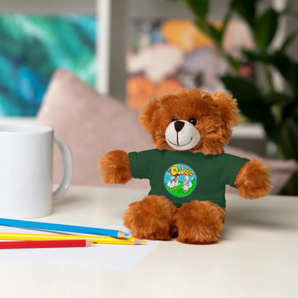 The Duckles™ Merch-Wearing Stuffed Animals with Tee