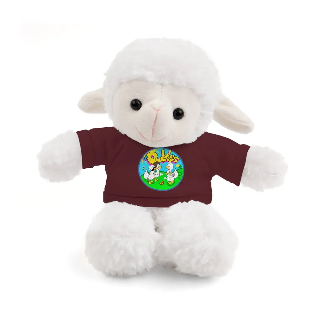 The Duckles™ Merch-Wearing Stuffed Animals with Tee