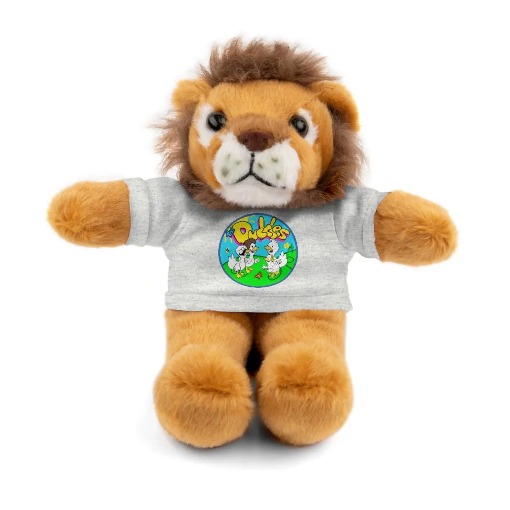 The Duckles™ Merch-Wearing Stuffed Animals with Tee