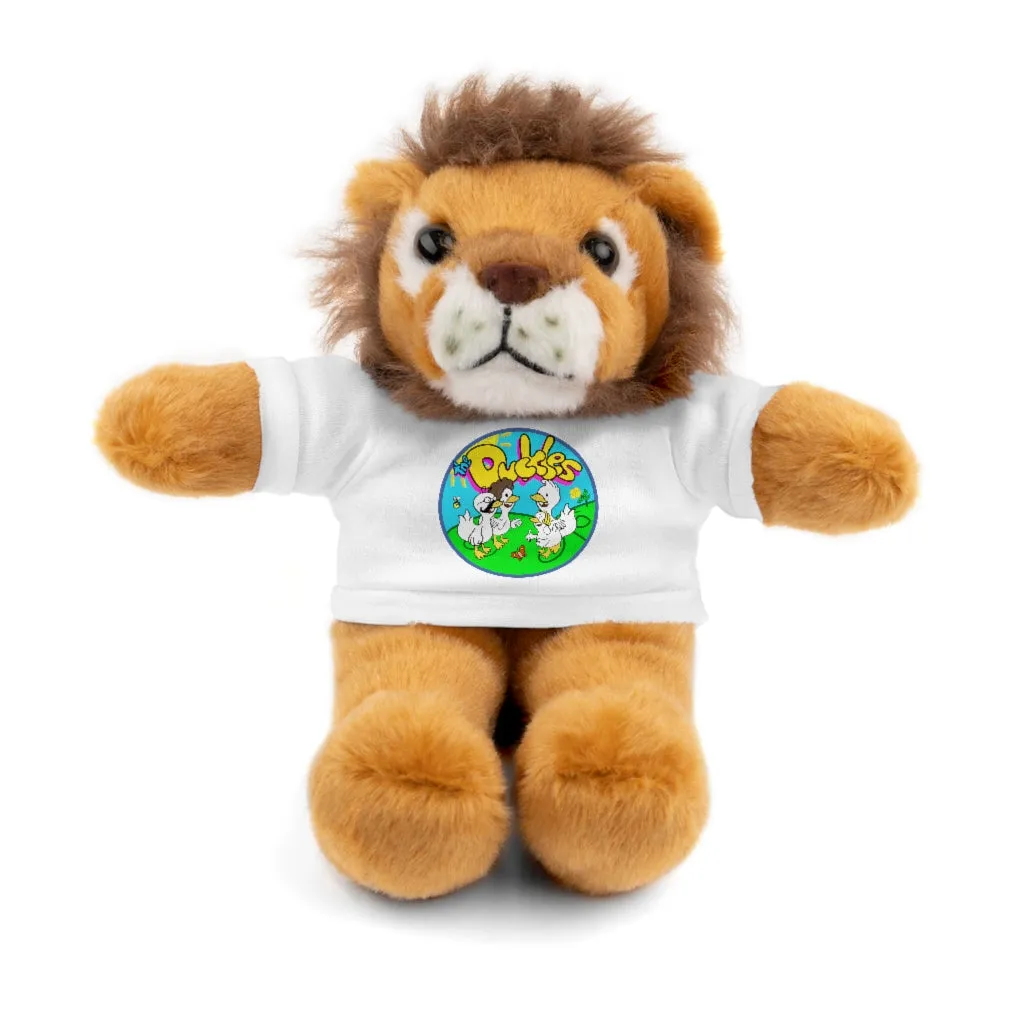 The Duckles™ Merch-Wearing Stuffed Animals with Tee