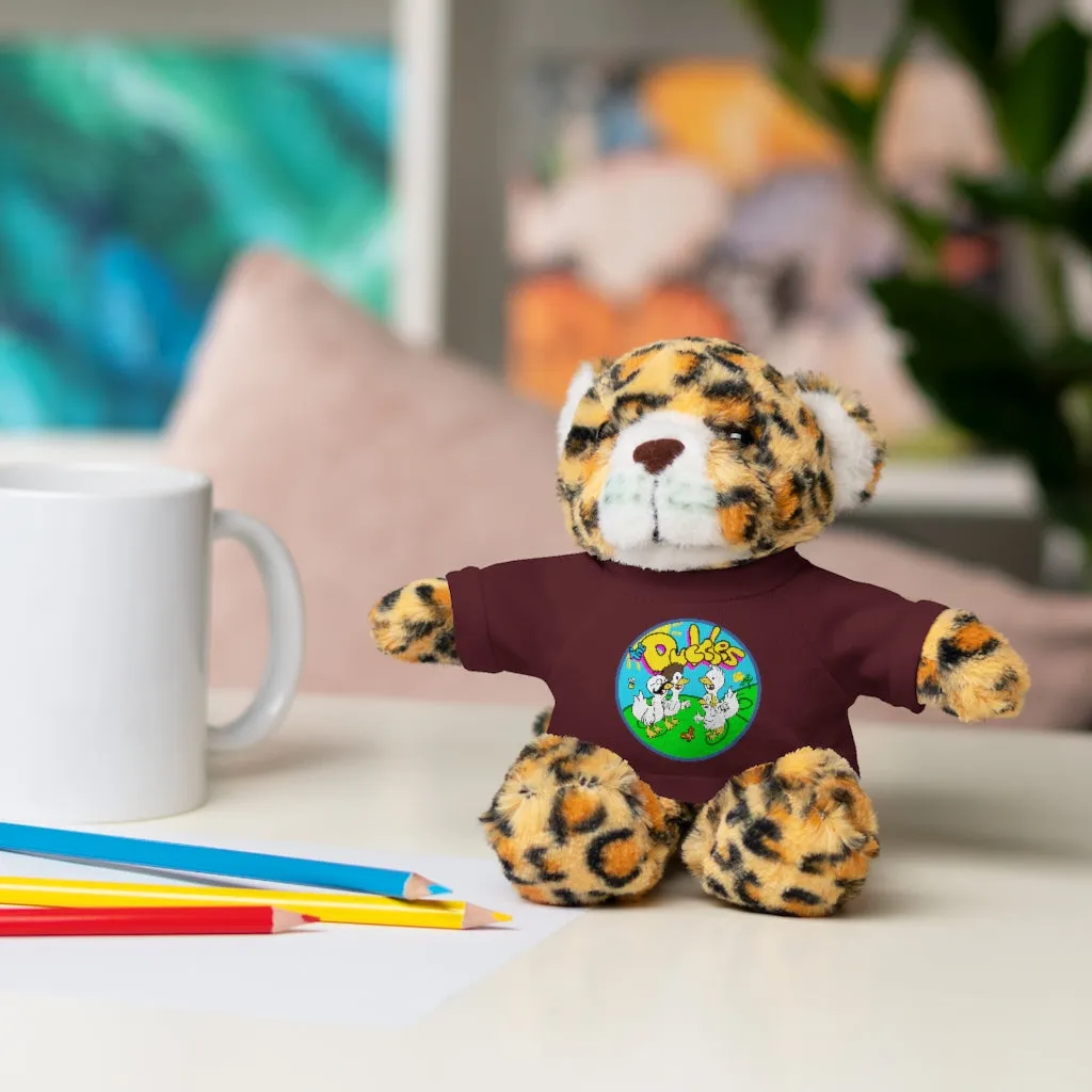 The Duckles™ Merch-Wearing Stuffed Animals with Tee