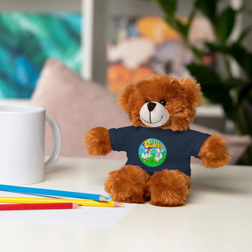 The Duckles™ Merch-Wearing Stuffed Animals with Tee