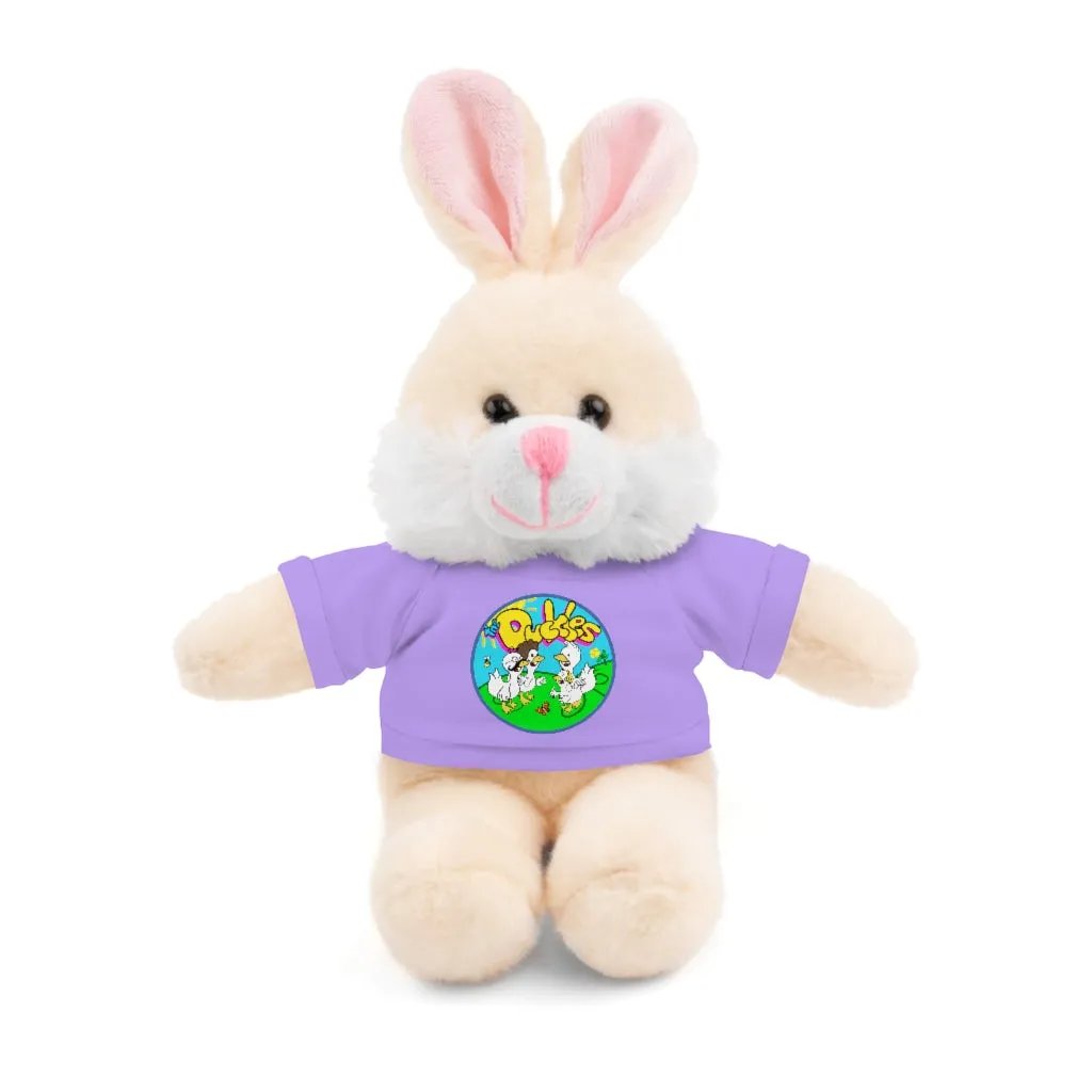 The Duckles™ Merch-Wearing Stuffed Animals with Tee