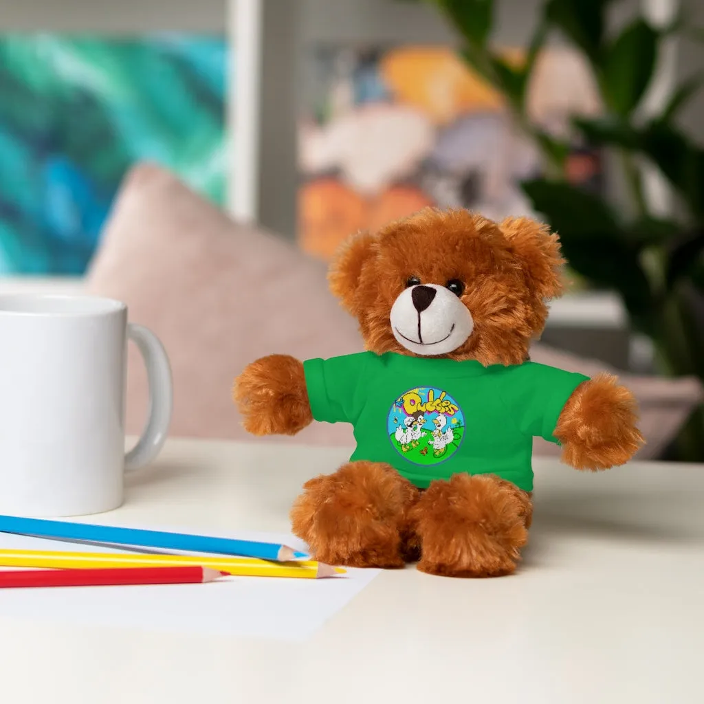 The Duckles™ Merch-Wearing Stuffed Animals with Tee