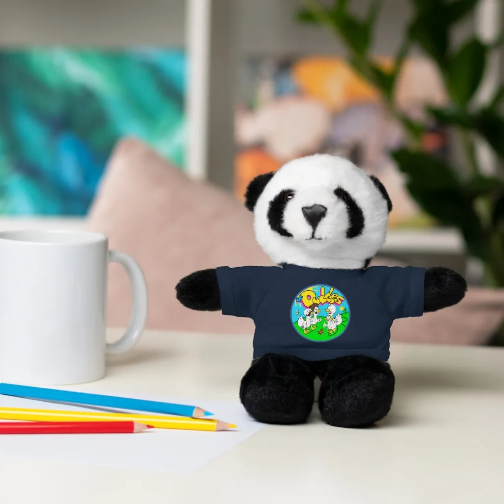 The Duckles™ Merch-Wearing Stuffed Animals with Tee