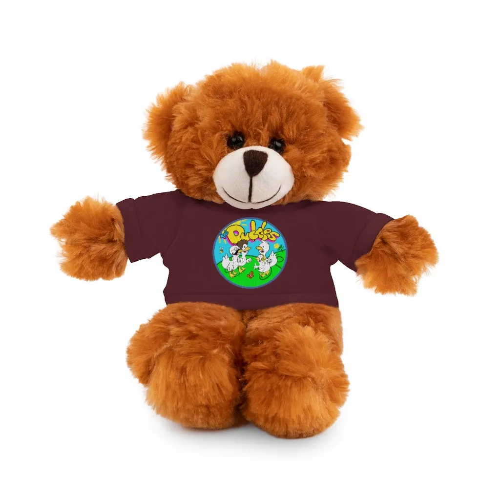 The Duckles™ Merch-Wearing Stuffed Animals with Tee