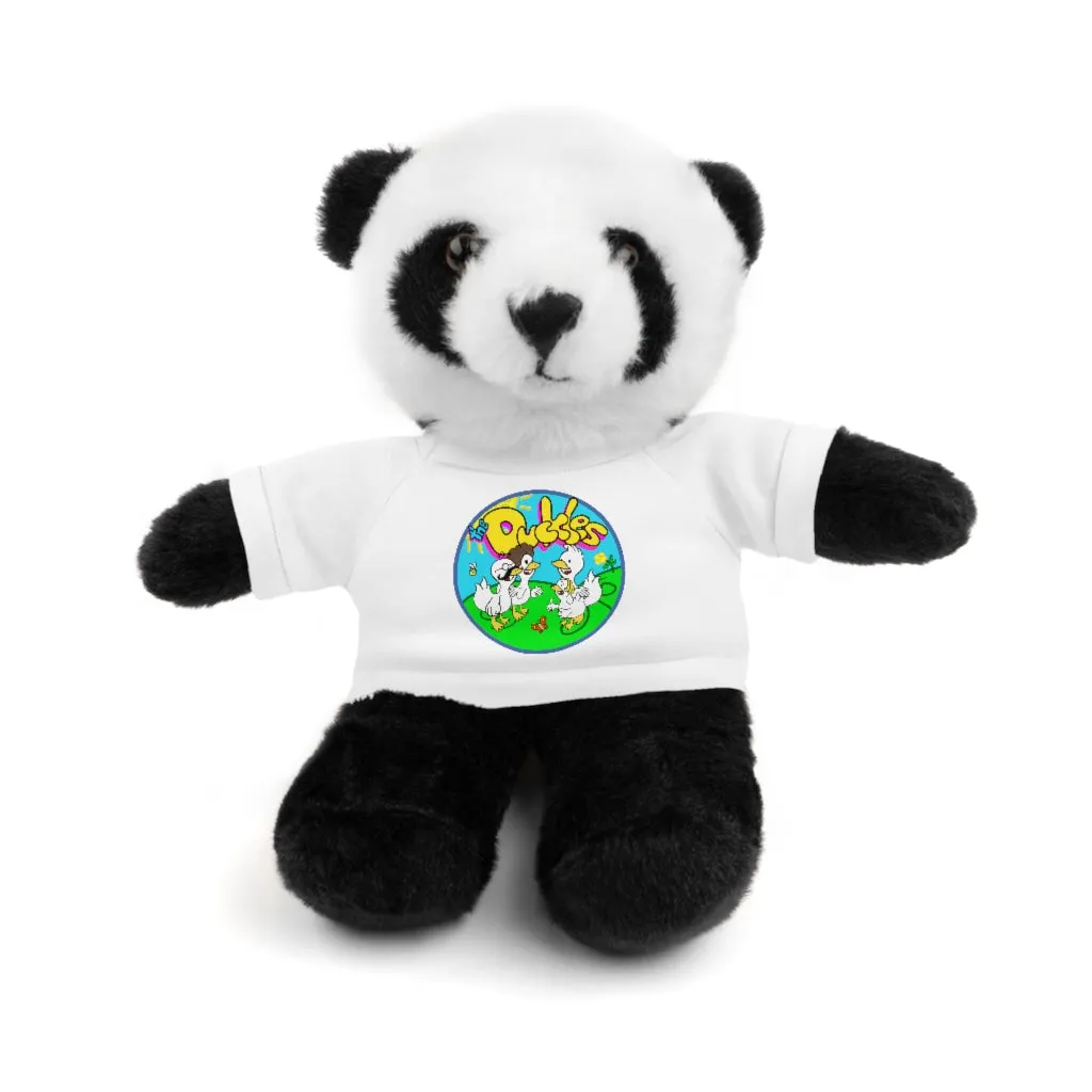 The Duckles™ Merch-Wearing Stuffed Animals with Tee