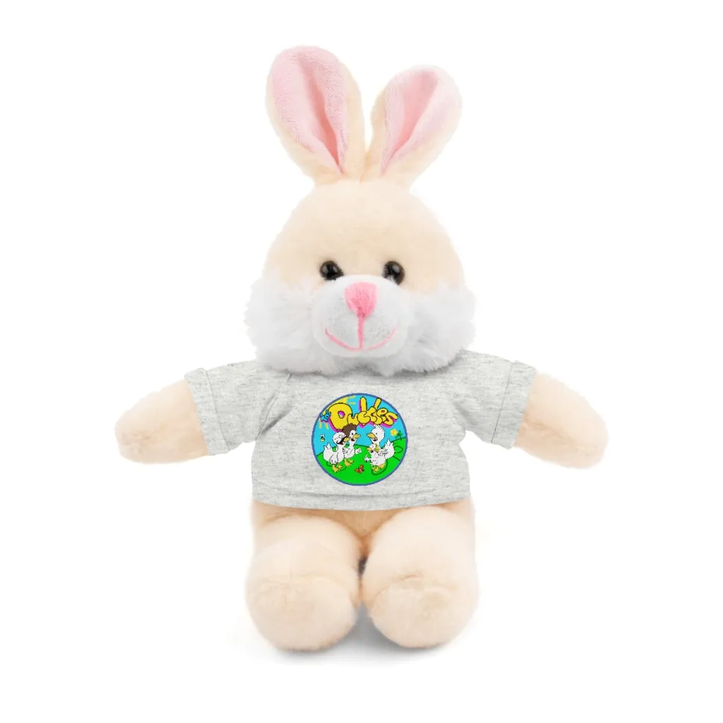 The Duckles™ Merch-Wearing Stuffed Animals with Tee