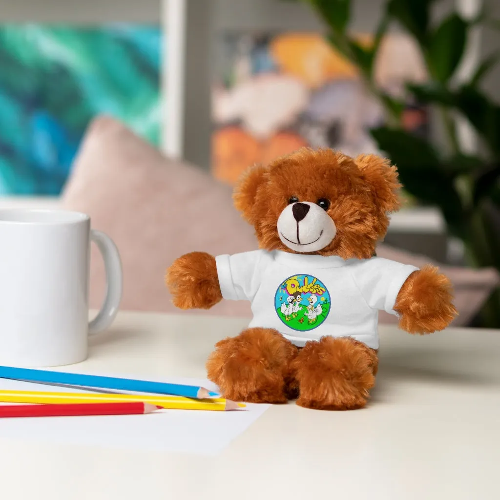 The Duckles™ Merch-Wearing Stuffed Animals with Tee