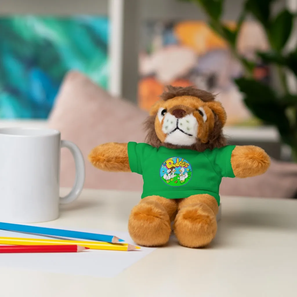 The Duckles™ Merch-Wearing Stuffed Animals with Tee