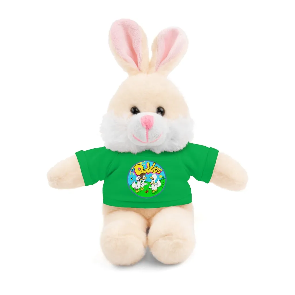 The Duckles™ Merch-Wearing Stuffed Animals with Tee