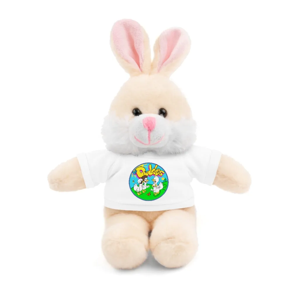 The Duckles™ Merch-Wearing Stuffed Animals with Tee