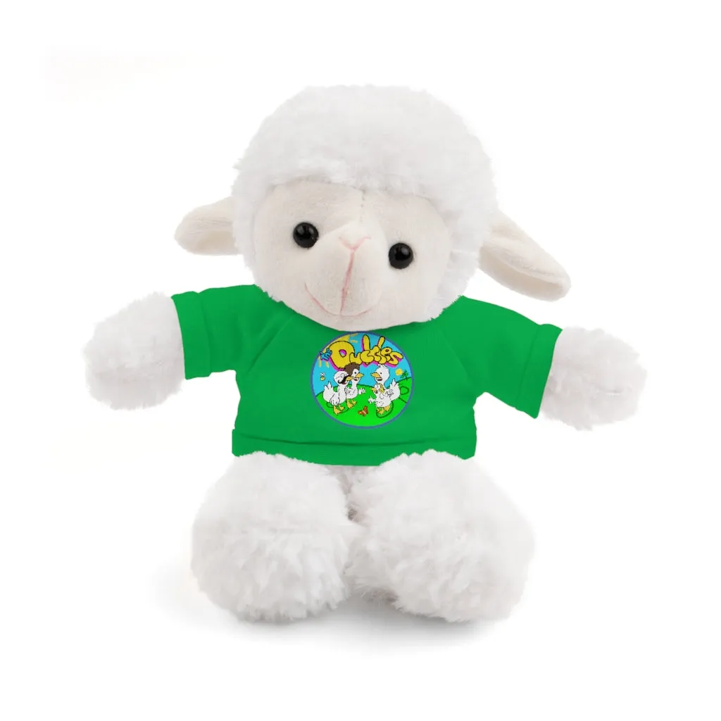 The Duckles™ Merch-Wearing Stuffed Animals with Tee