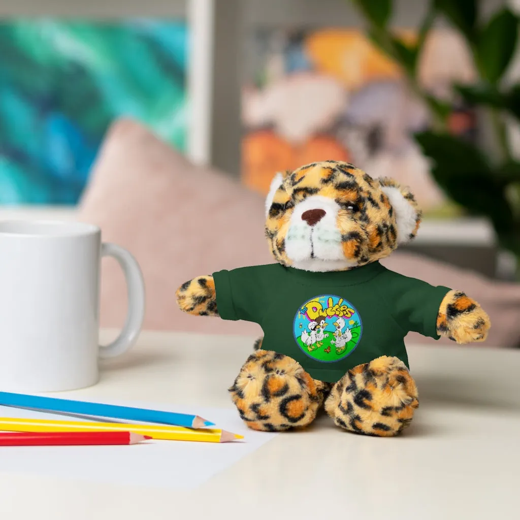 The Duckles™ Merch-Wearing Stuffed Animals with Tee