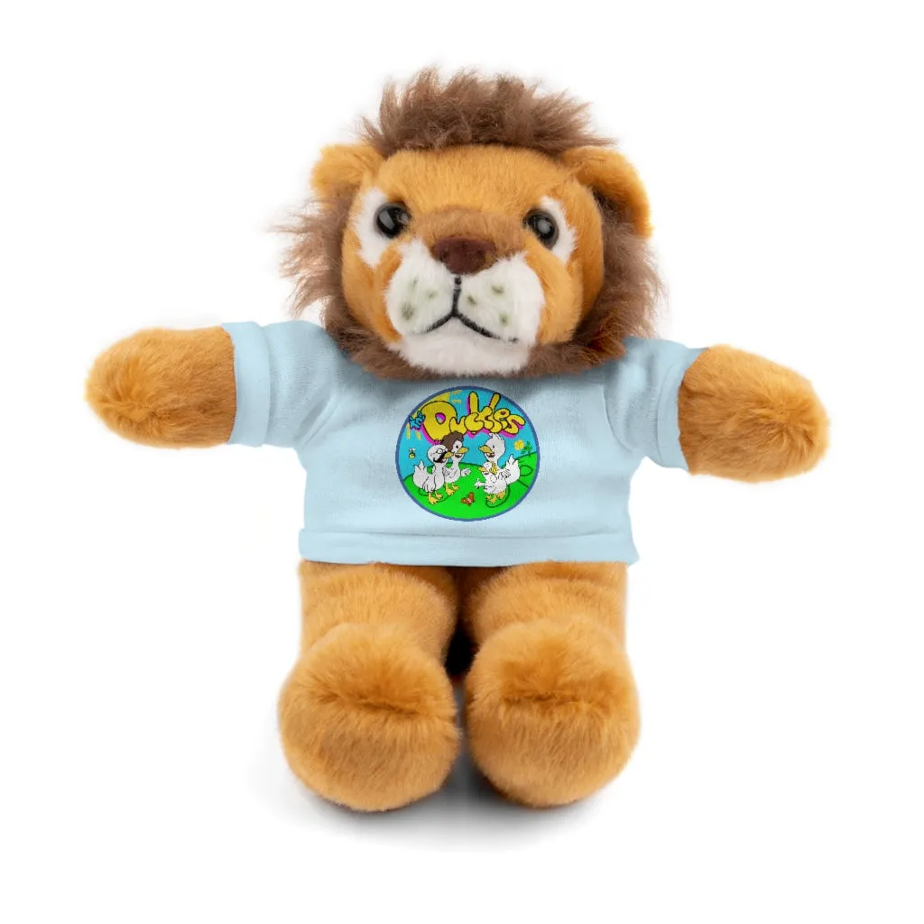 The Duckles™ Merch-Wearing Stuffed Animals with Tee