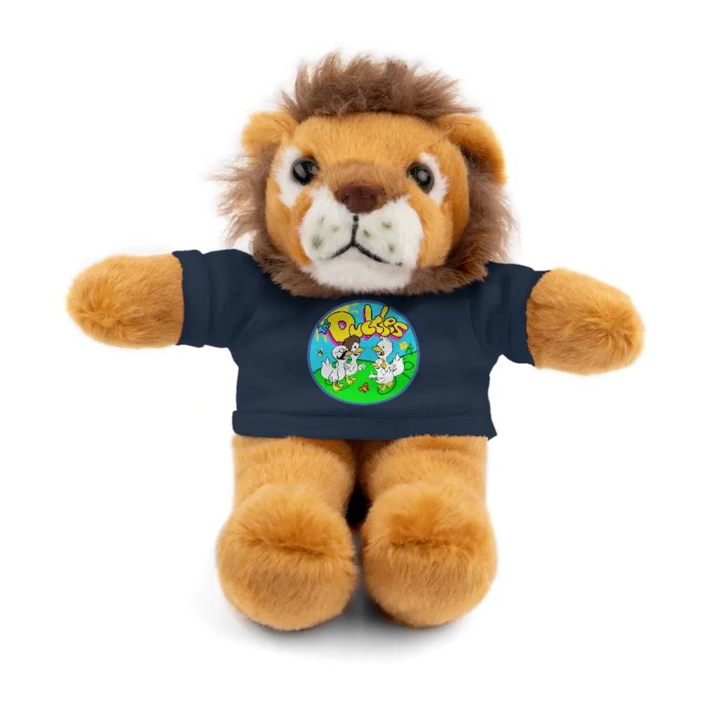 The Duckles™ Merch-Wearing Stuffed Animals with Tee