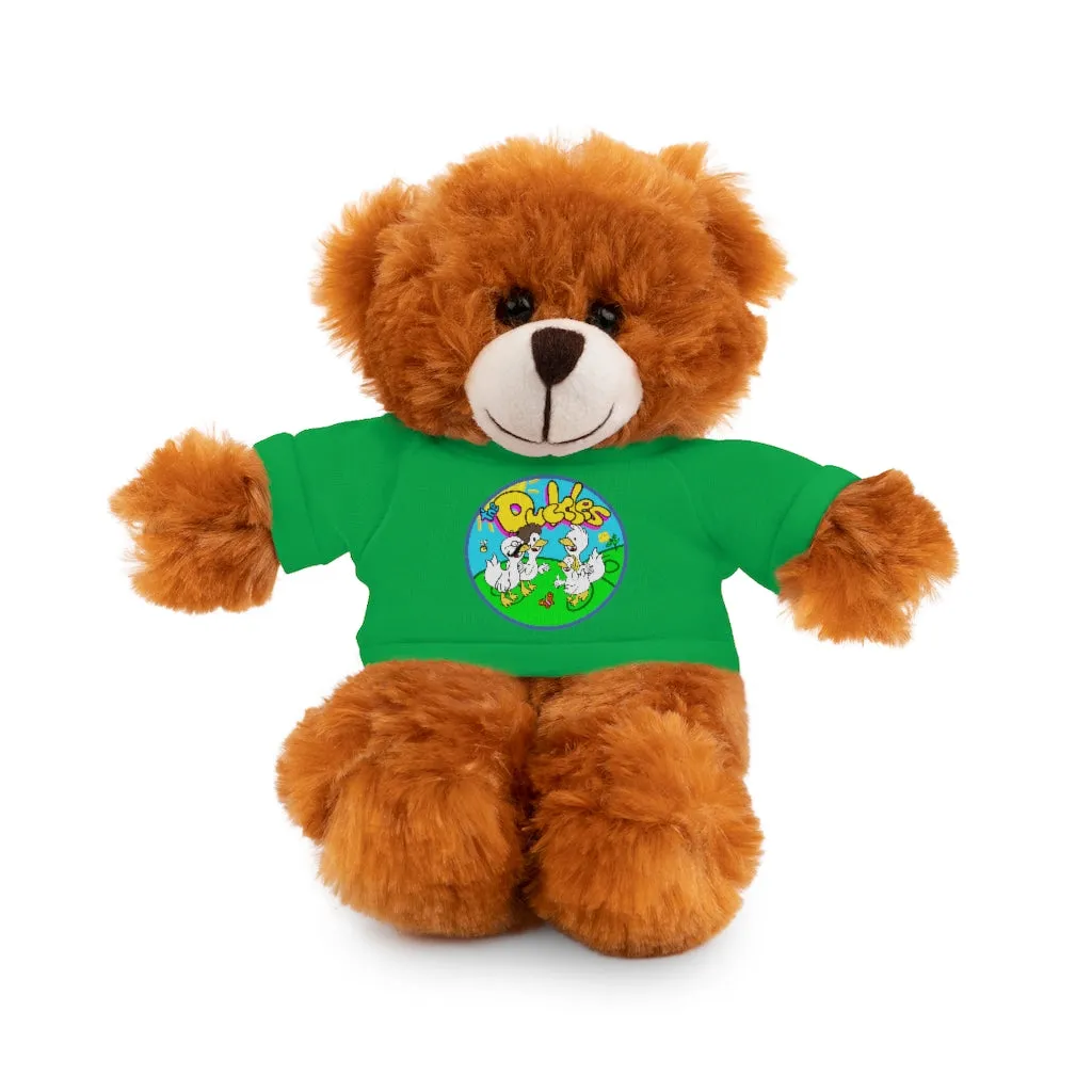 The Duckles™ Merch-Wearing Stuffed Animals with Tee