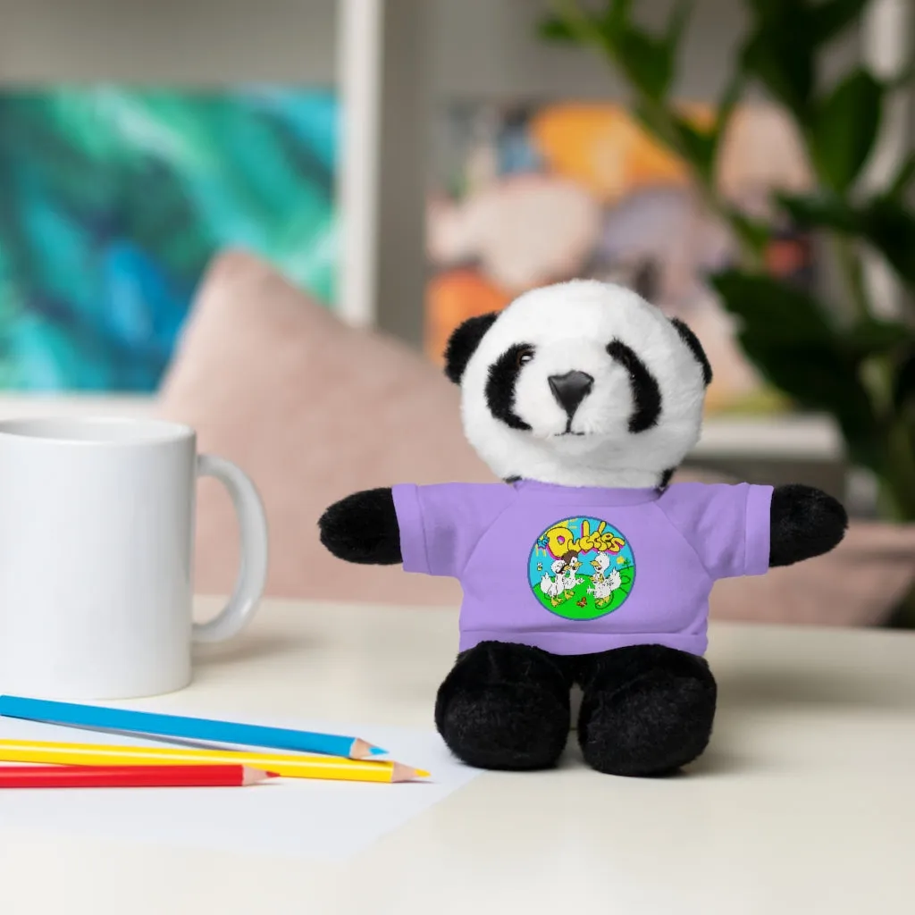 The Duckles™ Merch-Wearing Stuffed Animals with Tee
