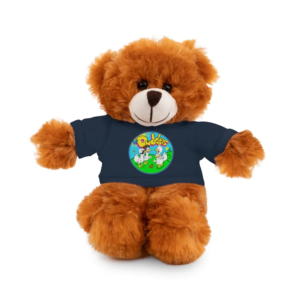 The Duckles™ Merch-Wearing Stuffed Animals with Tee