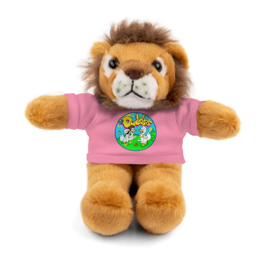 The Duckles™ Merch-Wearing Stuffed Animals with Tee