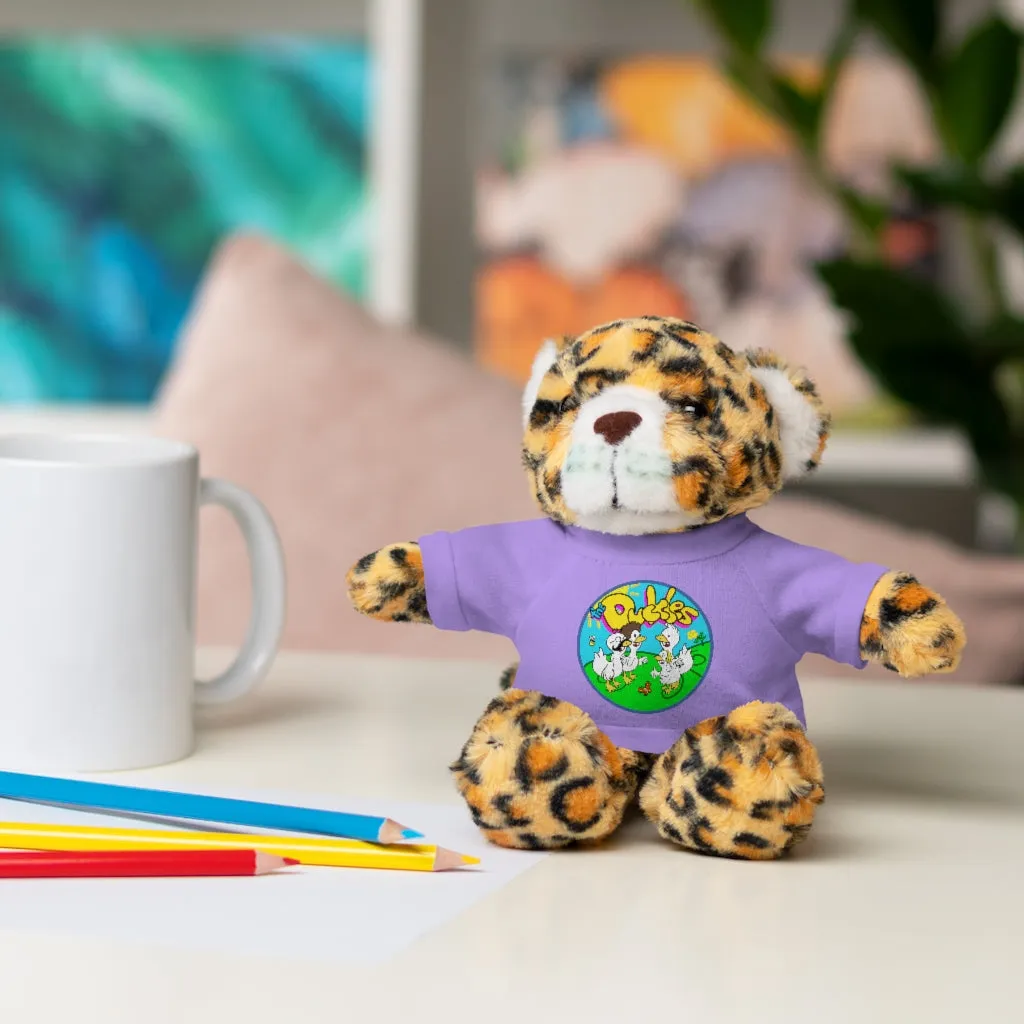 The Duckles™ Merch-Wearing Stuffed Animals with Tee