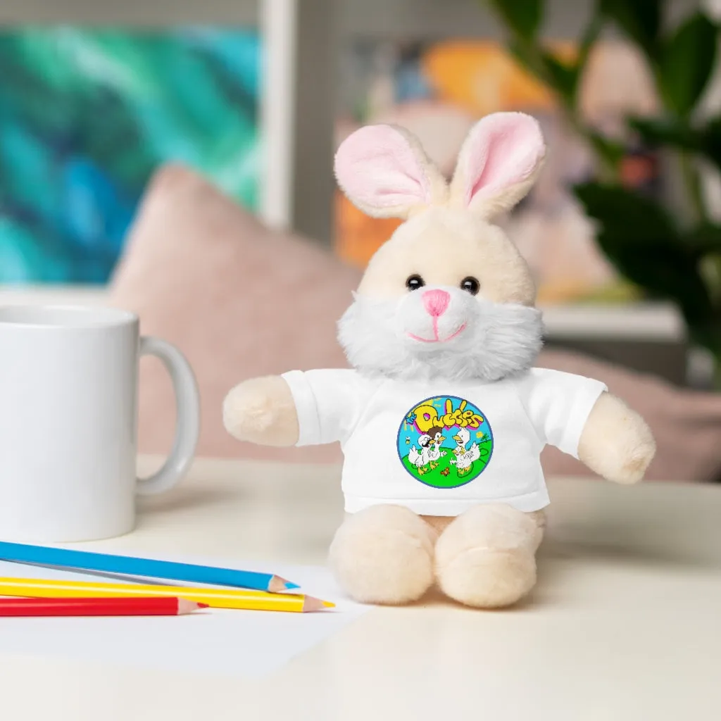 The Duckles™ Merch-Wearing Stuffed Animals with Tee