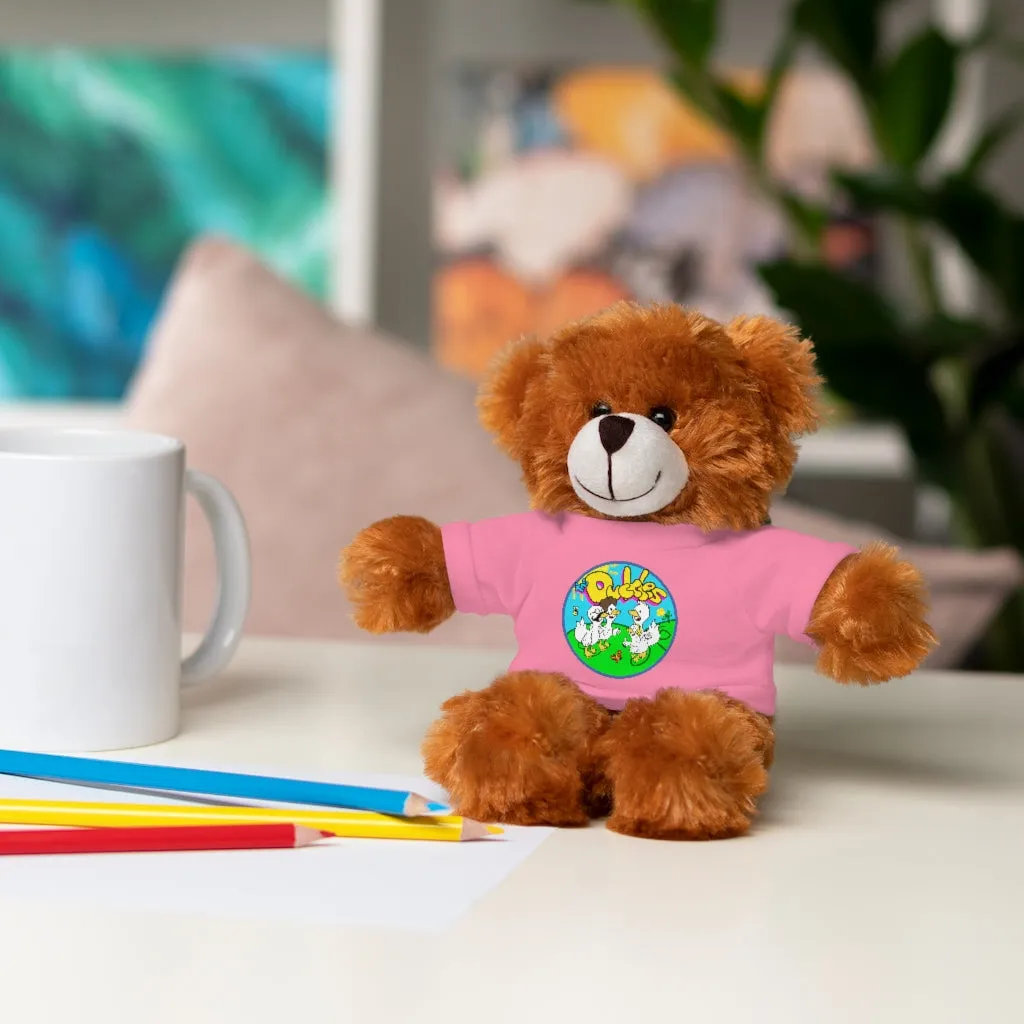The Duckles™ Merch-Wearing Stuffed Animals with Tee