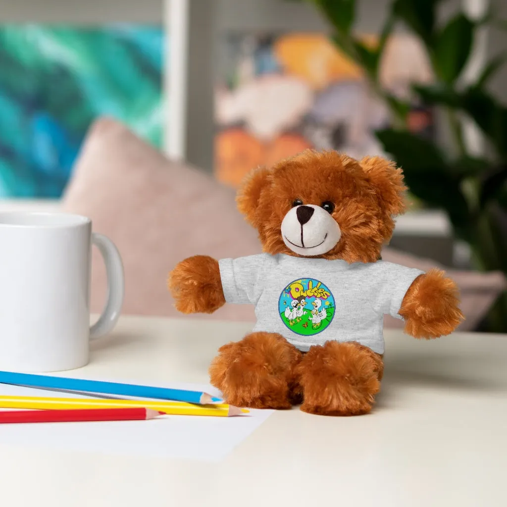 The Duckles™ Merch-Wearing Stuffed Animals with Tee