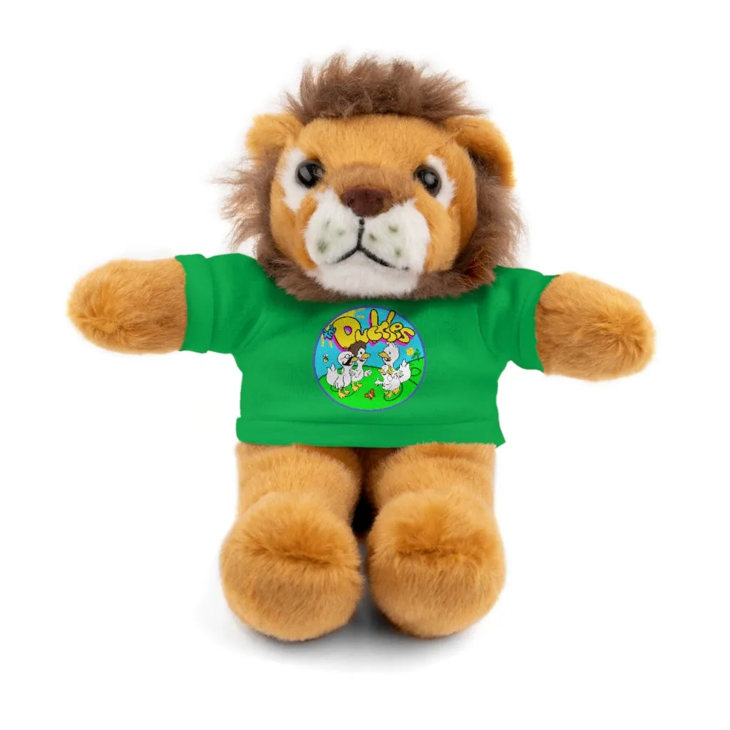 The Duckles™ Merch-Wearing Stuffed Animals with Tee