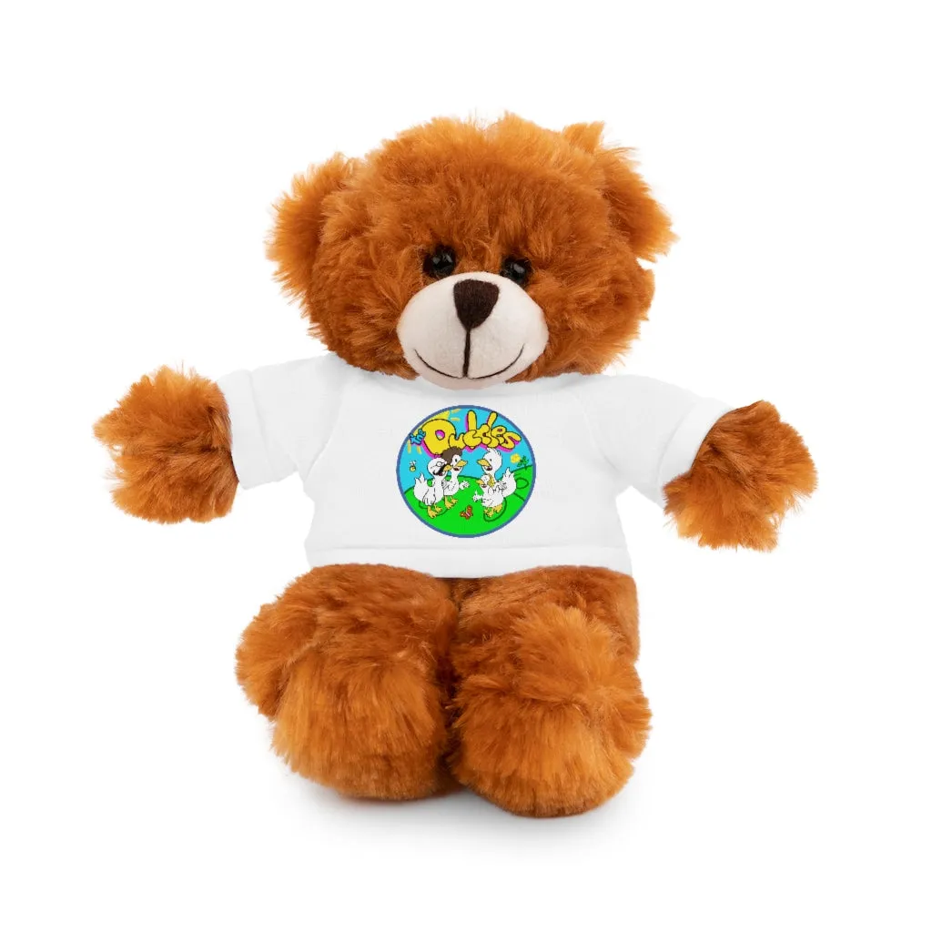 The Duckles™ Merch-Wearing Stuffed Animals with Tee