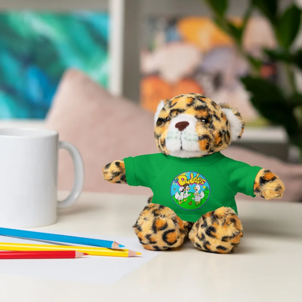 The Duckles™ Merch-Wearing Stuffed Animals with Tee