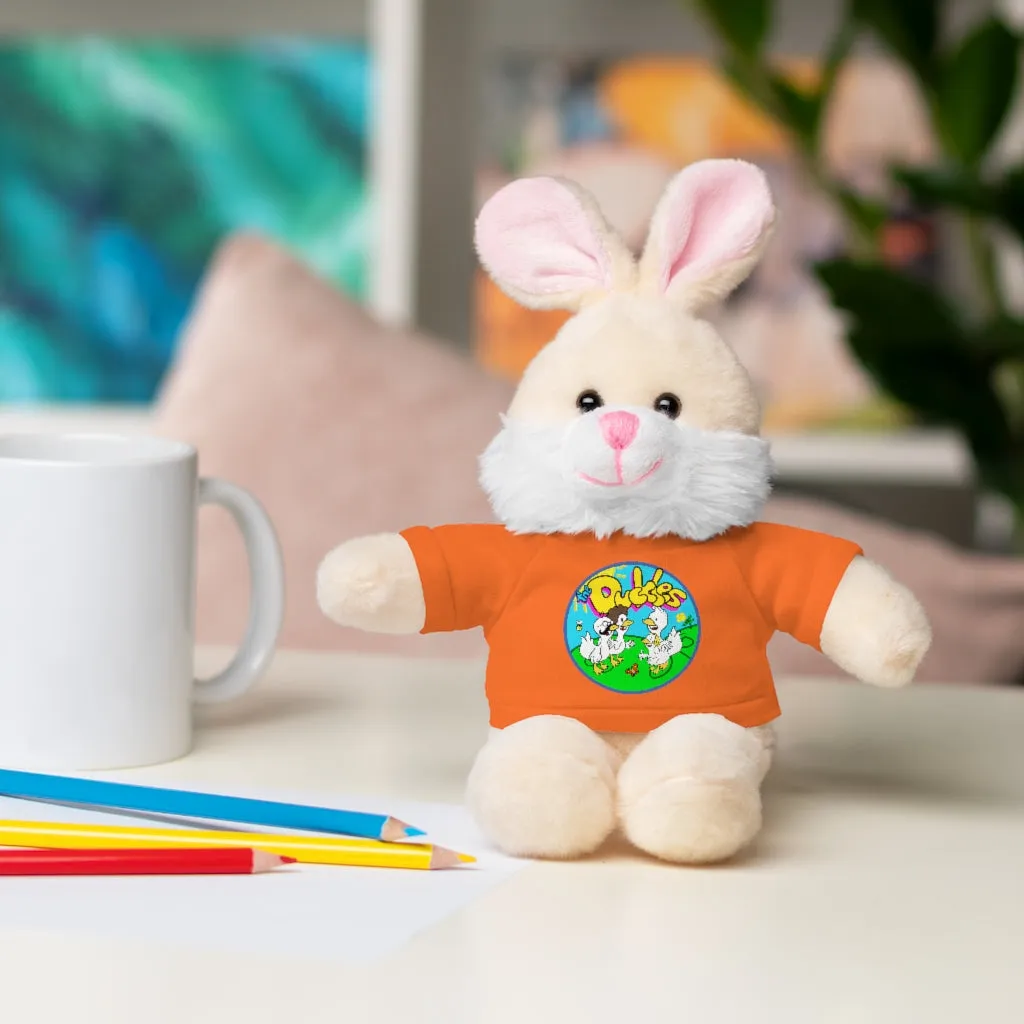 The Duckles™ Merch-Wearing Stuffed Animals with Tee