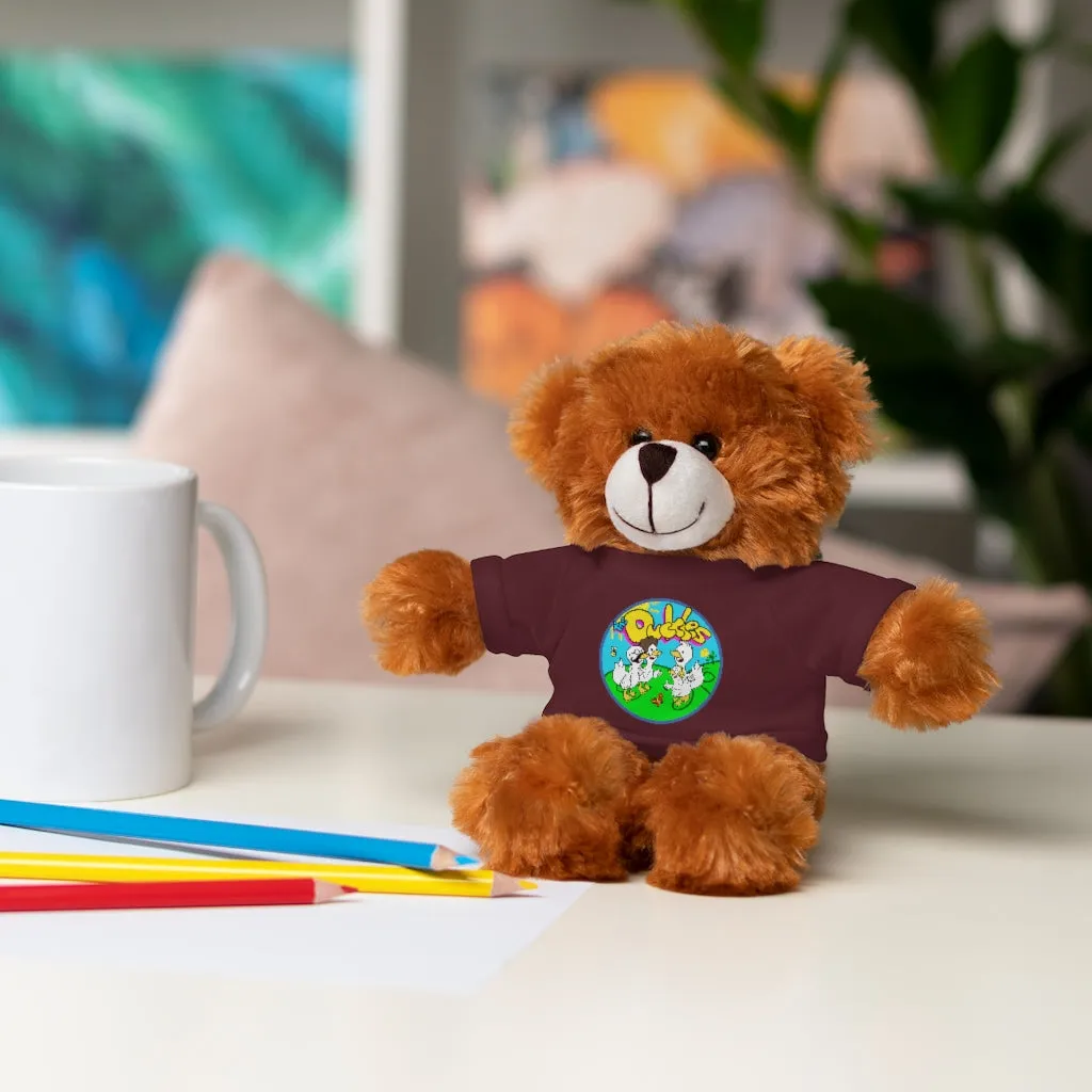 The Duckles™ Merch-Wearing Stuffed Animals with Tee