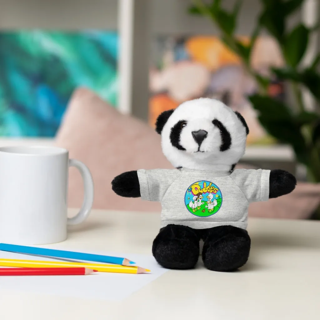 The Duckles™ Merch-Wearing Stuffed Animals with Tee