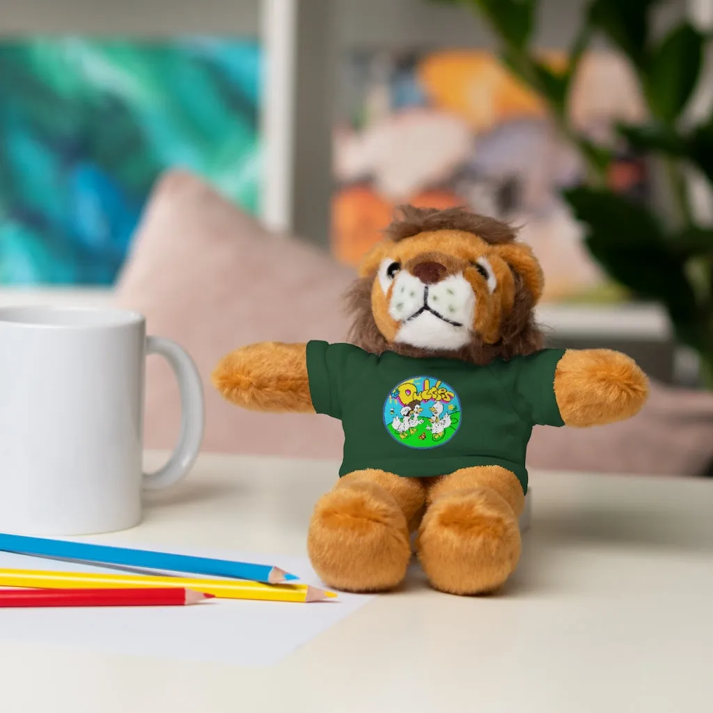 The Duckles™ Merch-Wearing Stuffed Animals with Tee